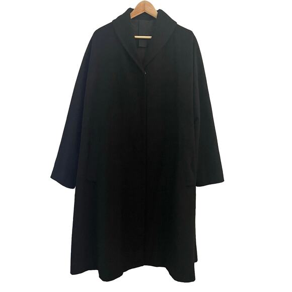 Rundholz Black Label Oversized Coat Medium Wool Blend Architectural Minimalist - Picture 3 of 16